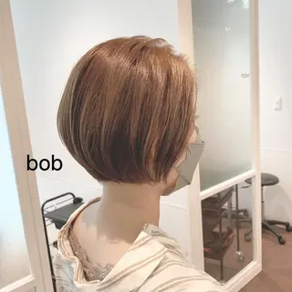 ショート カラー ヘアアレンジ 髪と心を整える美容師 透明感カラー/ボブのヘアスタイル