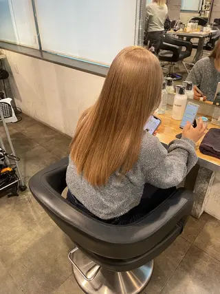 ロング カラー ハイトーン 横浜💞ミオのヘアスタイル