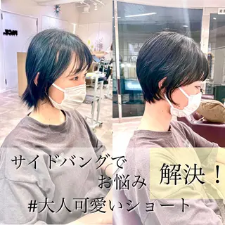 ショート カラー ショート/ボブ/ 透明感カラー/ほのかのヘアスタイル