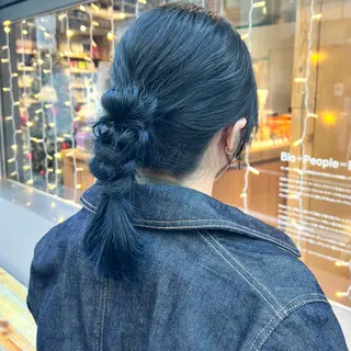 セミロング カラー ヘアアレンジ KIHO ｜Bond 三軒茶屋のヘアスタイル
