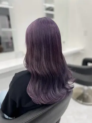 セミロング カラー 💖似合わせカラー レイヤー💖縮毛矯正のヘアスタイル