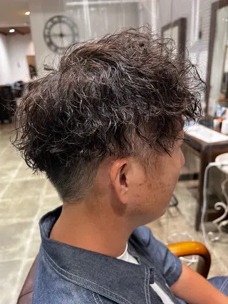 パーマ メンズ 山口 莉々香のヘアスタイル