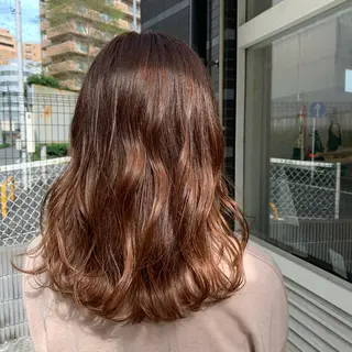 セミロング カラー 菅沢 奈生のヘアスタイル