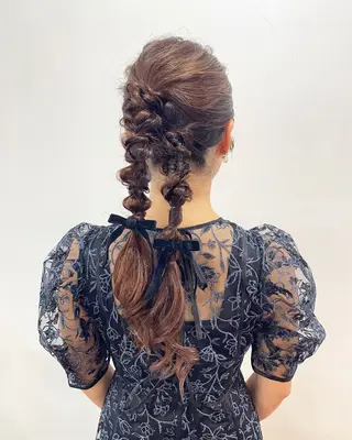 ヘアアレンジ 塔崎 りこのヘアスタイル