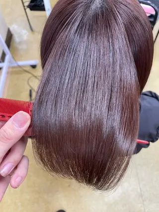 ショート ブリーチ✖️ 縮毛LANDのヘアスタイル