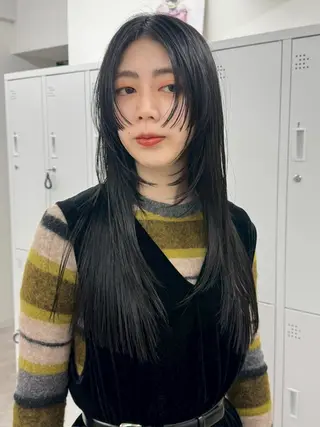 ロング カラー newi fhami 吉祥寺のヘアスタイル