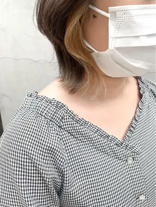 ショート カラー ヘアアレンジ yuka .のヘアスタイル