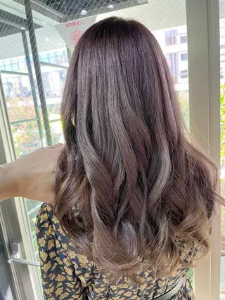 セミロング カラー 山本 雅由のヘアスタイル