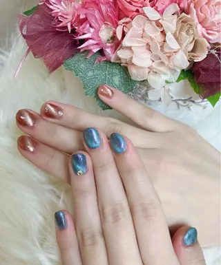 ミディアム ネイル Reonail 💕Kana💕のネイルデザイン