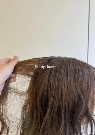 セミロング カラー Parve Mix /頓宮 稚愛🤍のヘアスタイル