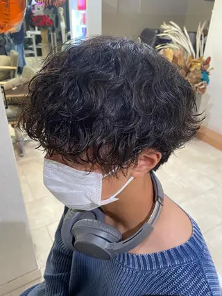 ショート パーマ 似合わせパーマ 渡辺尚暉のヘアスタイル
