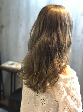 セミロング カラー 及川 祐輔のヘアスタイル