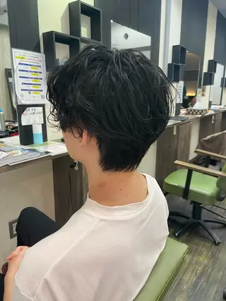 セミロング 仁和山 晃のヘアスタイル