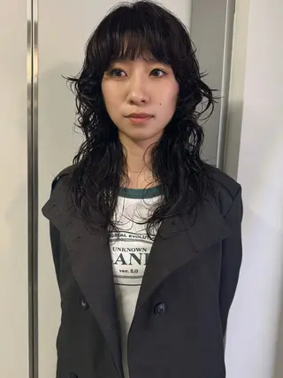 セミロング パーマ 新宿/髪質改善/ レイヤー/サカキのヘアスタイル