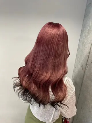 ロング カラー ヘアアレンジ 🎀縮毛矯正.暗髪 .艶髪🩶ちひろのヘアスタイル