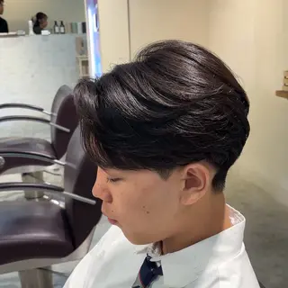 ショート パーマ メンズ 縮毛矯正/メンズ パーマ/岩名新大のヘアスタイル