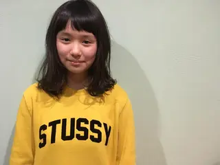 ミディアム キノシタ マユのヘアスタイル