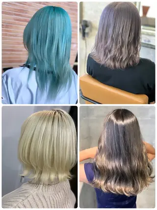 セミロング メンズスタイル バレイヤージュ　齋藤のヘアスタイル