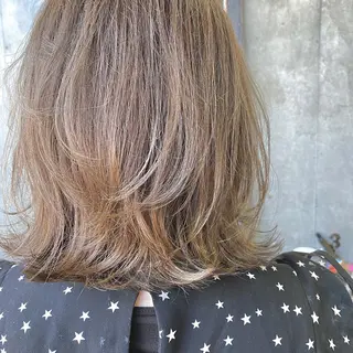 ミディアム カラー ヘアアレンジ 【ダメージレス施術】 【透明感】北村 拓也のヘアスタイル