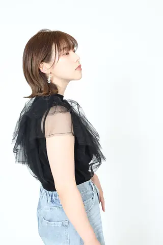 ミディアム 石沢 知康のヘアスタイル