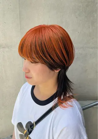 ミディアム カラー ayano / 透明感・くすみカラーのヘアスタイル