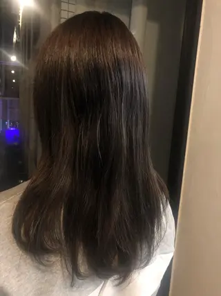 セミロング カラー 髪質改善&ブリーチ 伊勢 祐一郎のヘアスタイル