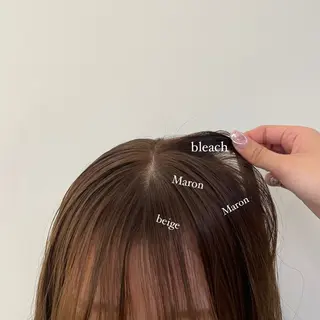 セミロング カラー Parve Mix /頓宮 稚愛🤍のヘアスタイル