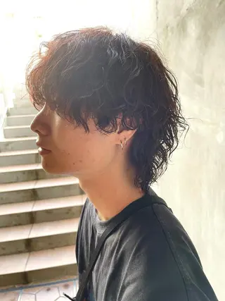 ショート パーマ メンズ メンズパーマ特化/ メッシュ/薫/店長のヘアスタイル