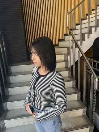 ミディアム カラー ハイトーンカラー 坂本 翼のヘアスタイル