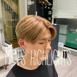 カラー メンズ L'wis　比佐野 大地のヘアスタイル