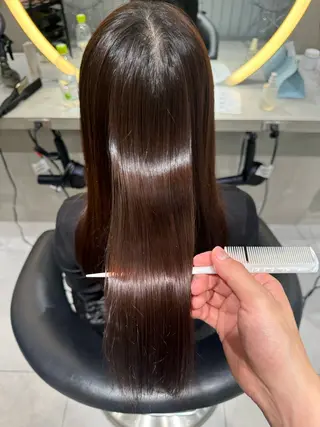 ロング レイヤー/縮毛矯正 のマスター【タケル】のヘアスタイル