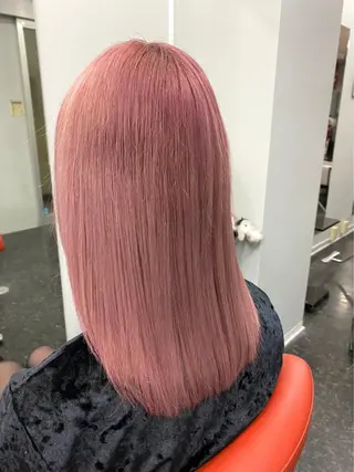 セミロング カラー 🧡可愛い色落ち🧡 ハイトーン特化🧡のヘアスタイル