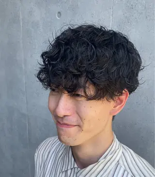 ショート パーマ 似合わせパーマ 渡辺尚暉のヘアスタイル