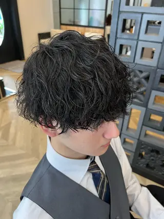 ショート パーマ 【fiti】 小野寺 航大のヘアスタイル