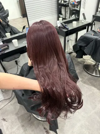 ロング カラー ヘアアレンジ 💗横浜美容室 💗HARUNAのヘアスタイル