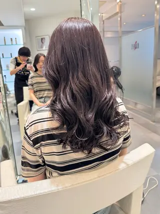 ロング パーマ デジタルパーマ 🌀ボブ　萩原　龍のヘアスタイル