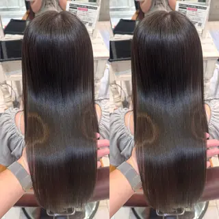ロング カラー 髪質改善/縮毛矯正/ レイヤーカット/ガブのヘアスタイル