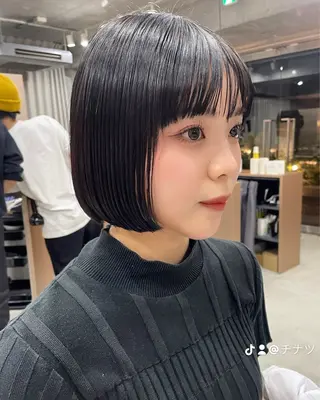 ミディアム カラー 表参道🌿赤み消し カラー/チナツのヘアスタイル