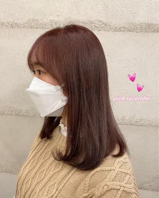 ミディアム ナガイ アヤのヘアスタイル