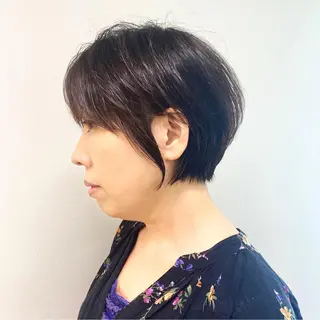 ショート カラー 木原良 (キハラ リョウ)のヘアスタイル