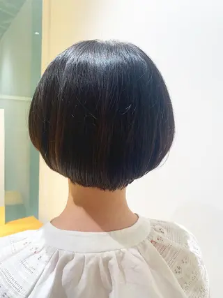 ショート カラー ヘアアレンジ 髪と心を整える美容師 透明感カラー/ボブのヘアスタイル