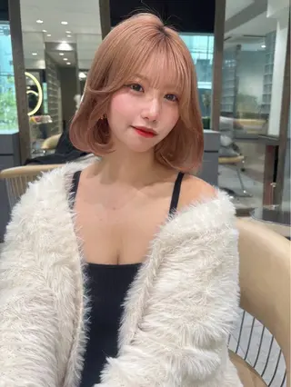 セミロング 透明感カラー×ケア ブリーチTakeruのヘアスタイル