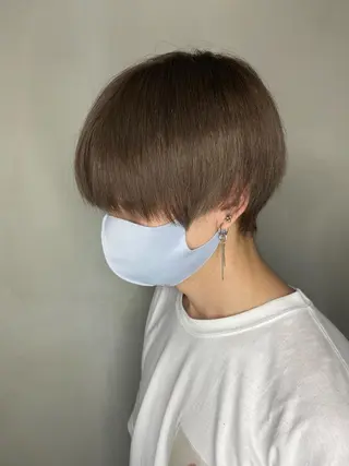 ショート カラー メンズ 寳泉 章弘のヘアスタイル