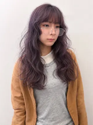 ロング カラー 名古屋カラーモデル/ 暖色カラー/リカのヘアスタイル