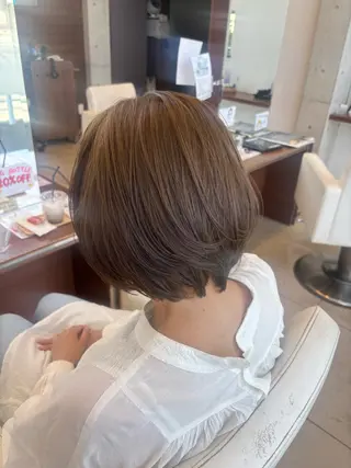 カラー 心美/ブリーチなし 透明感カラーのヘアスタイル