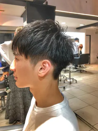 ショート カラー パーマ メンズ 美髪矯正 Rioのヘアスタイル