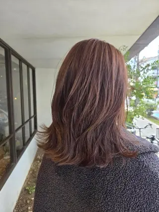 セミロング 韓国好き🇰🇷 美容師MIKUのヘアスタイル