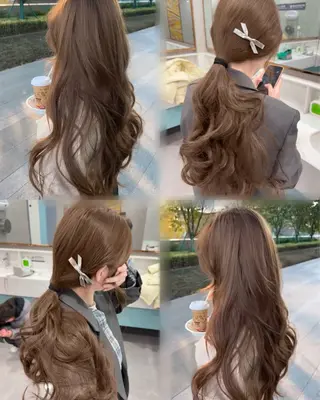 ロング カラー 韓国🇰🇷透明感 ERIのヘアスタイル
