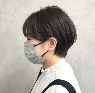 ショート カラー ショート、韓国メンズ ヘアのかつらぎのヘアスタイル