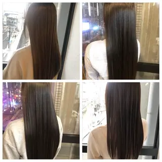 セミロング カラー 髪質改善&ブリーチ 伊勢 祐一郎のヘアスタイル